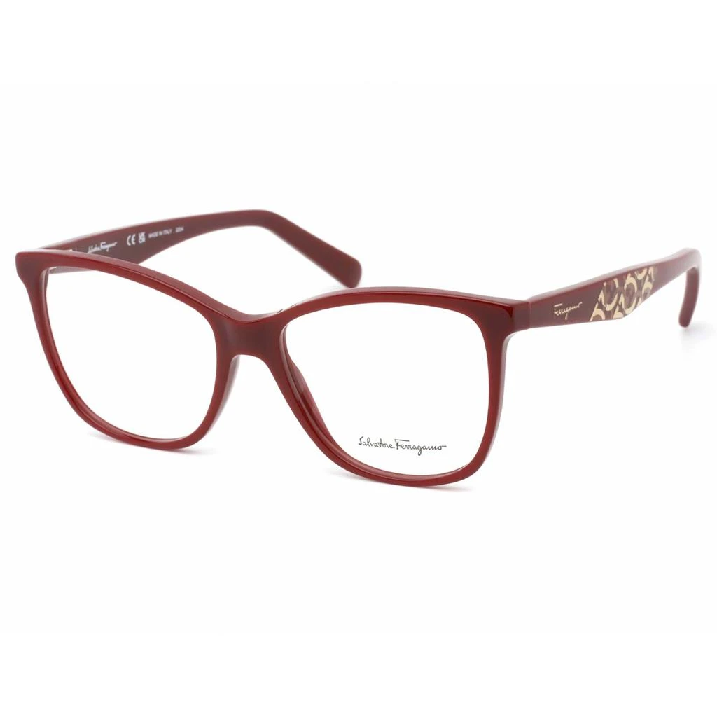 Salvatore Ferragamo Salvatore Ferragamo Women's Eyeglasses - Burgundy Rectangular Frame | SF2903 601 1