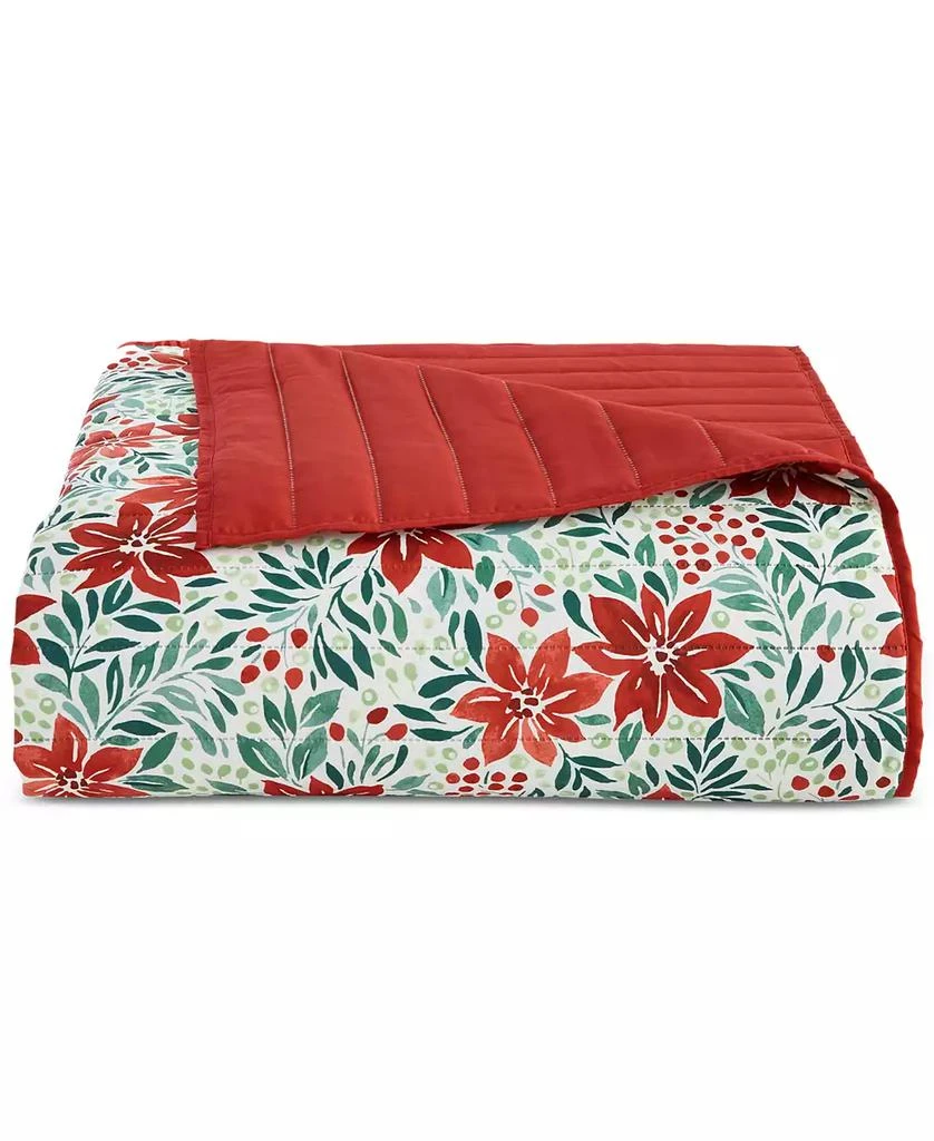 Holiday Lane Poinsettia Quilt Set, Twin, Exclusively for Macy
s 4