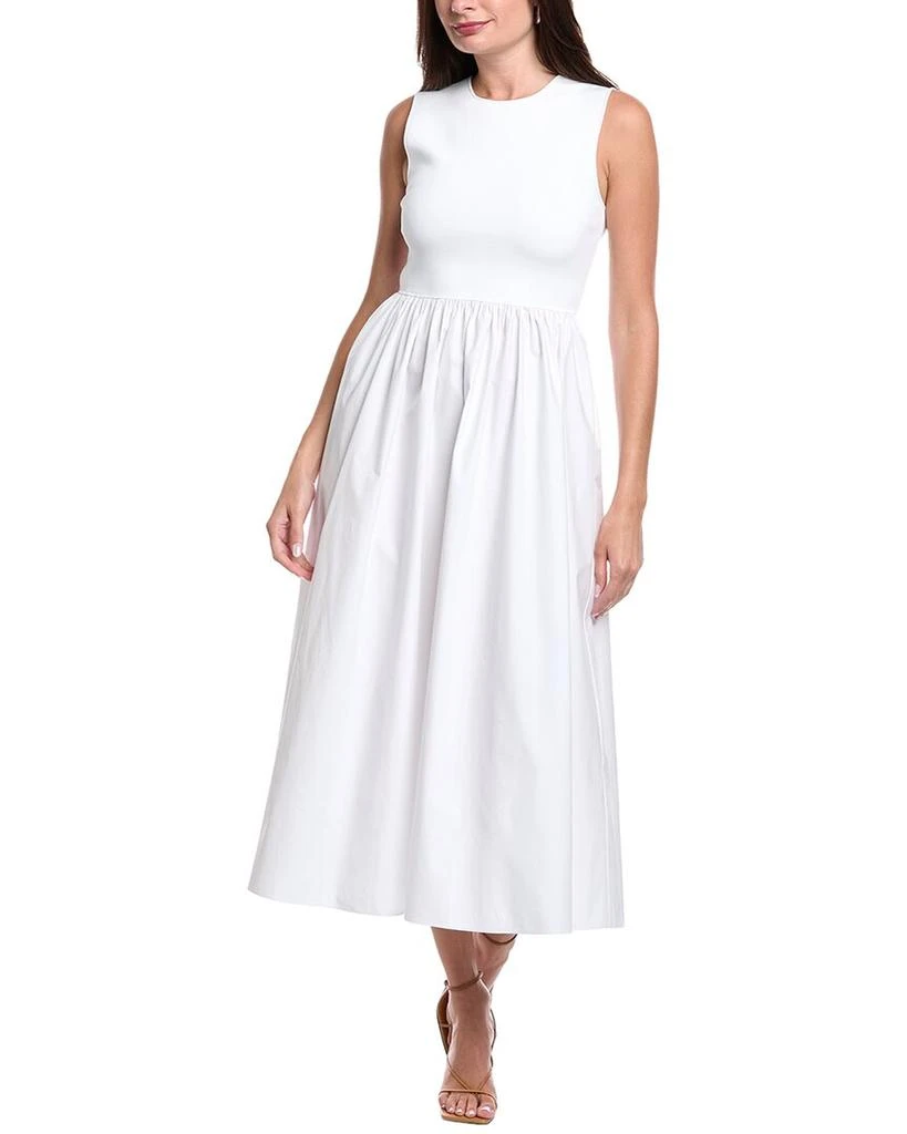 Theory Mixed Media Midi Dress 1