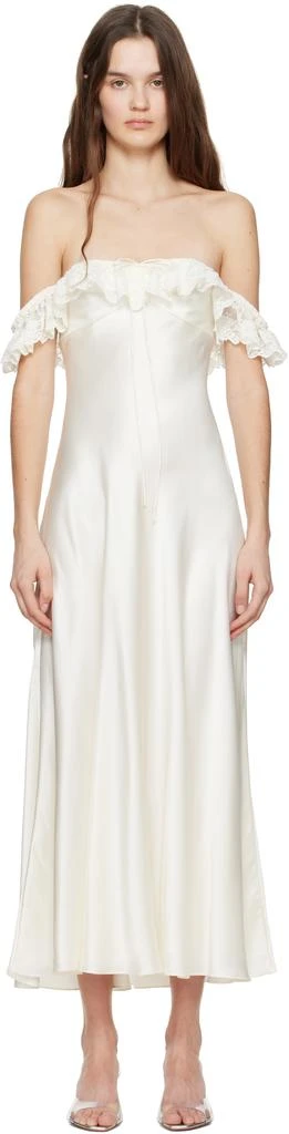 Mirror Palais Off-White Sonata Lady Length Midi Dress 1