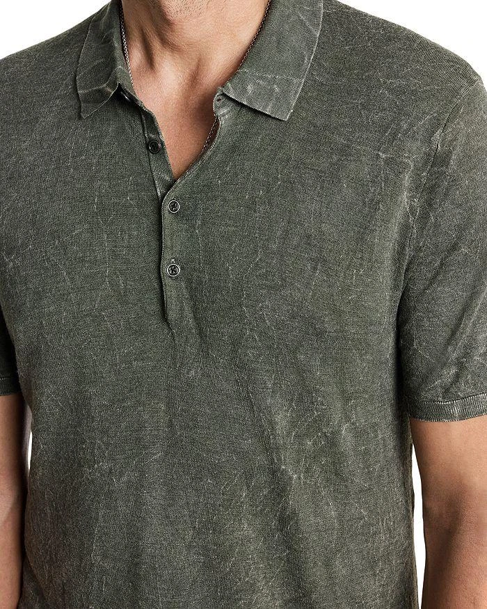 John Varvatos Chatham Crinkle Textured Regular Fit Polo Shirt 4