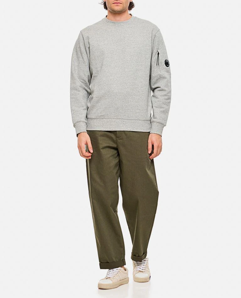 C.P. Company Diagonal Raised Fleece Crewneck Lens Sweatshirt 2