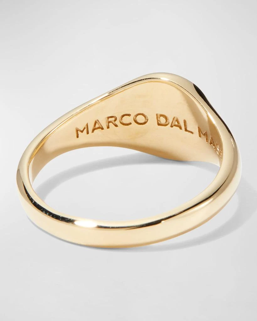 Marco Dal Maso Men's Yellow Gold Acies Ipnotic Signet Ring 3