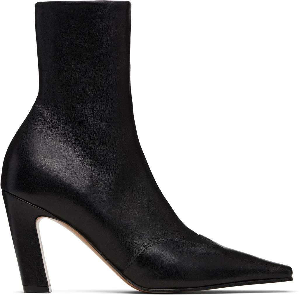 Khaite Black Nevada Stretch High Boots 1
