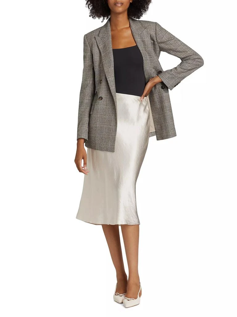 Vince Plaid Wool-Blend Double-Breasted Blazer 2