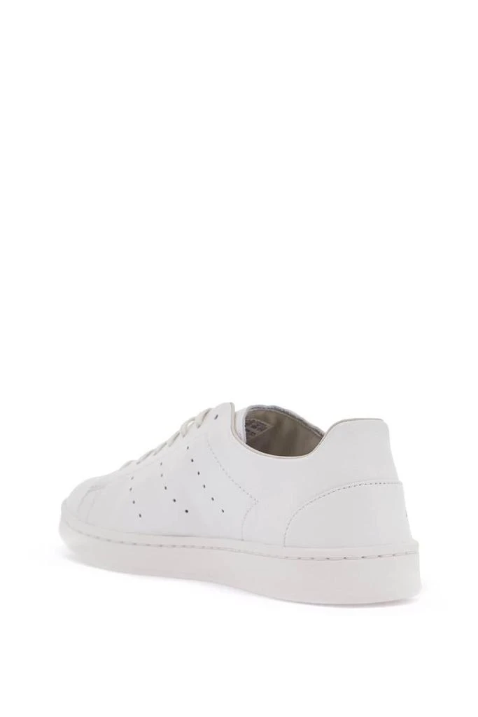 Y-3 white leather sneakers with minimalist design 3
