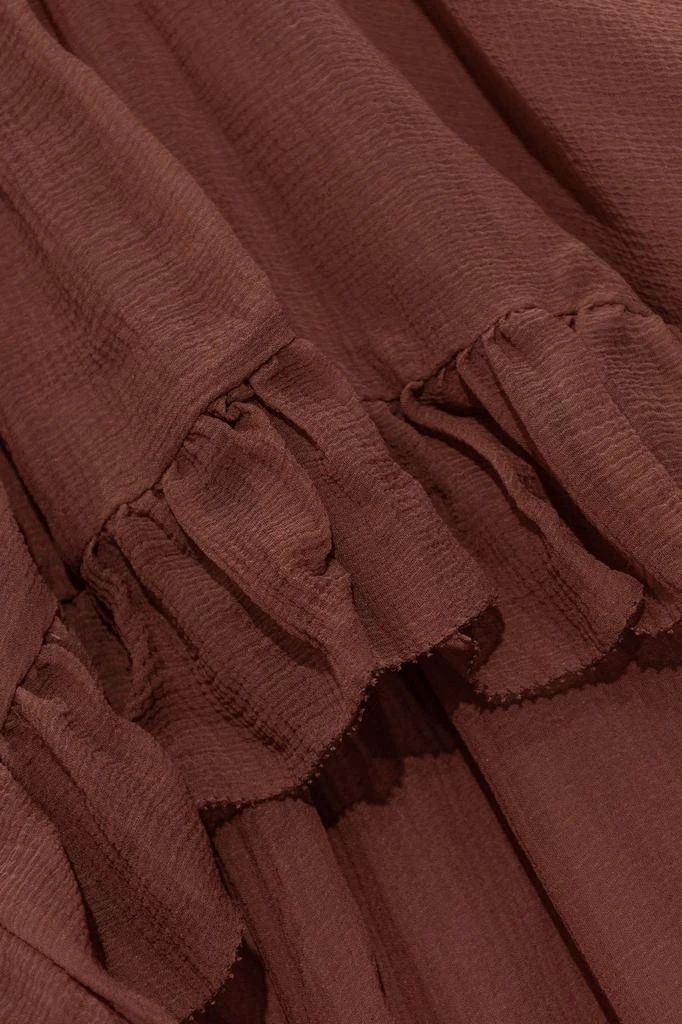 Chloé Chloé Kids Long Sleeved Frilled Overlay Dress 3