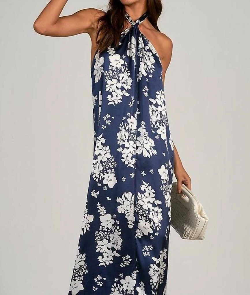 slim fit dress slacks Elan Lala Maxi Sleeveless V Neck Dress, Light Blue – Deasee's Boutique