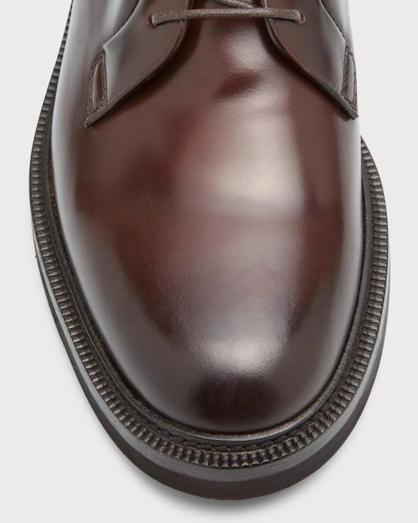 Brunello Cucinelli Men's Leather Derby Shoes 4