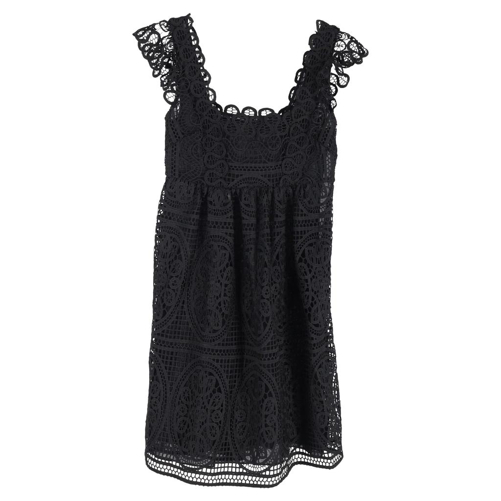 Temperley London Lace Mini Dress in Material Cotton