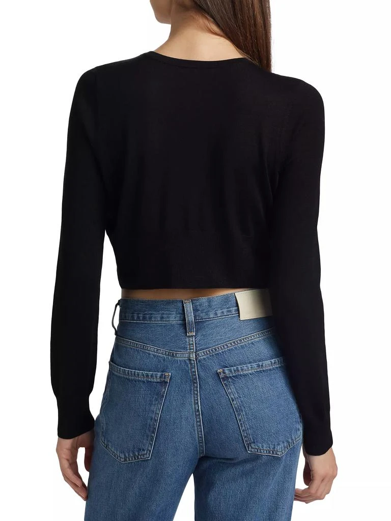 LOVESHACKFANCY Modine Embellished Bow Cardigan 5