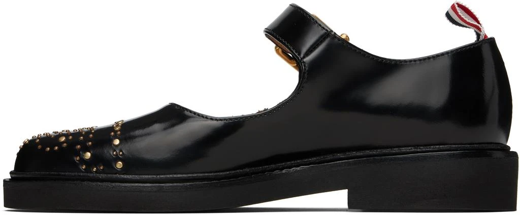 Thom Browne Black Soft Spazzolato Stud Thom John Loafers 3