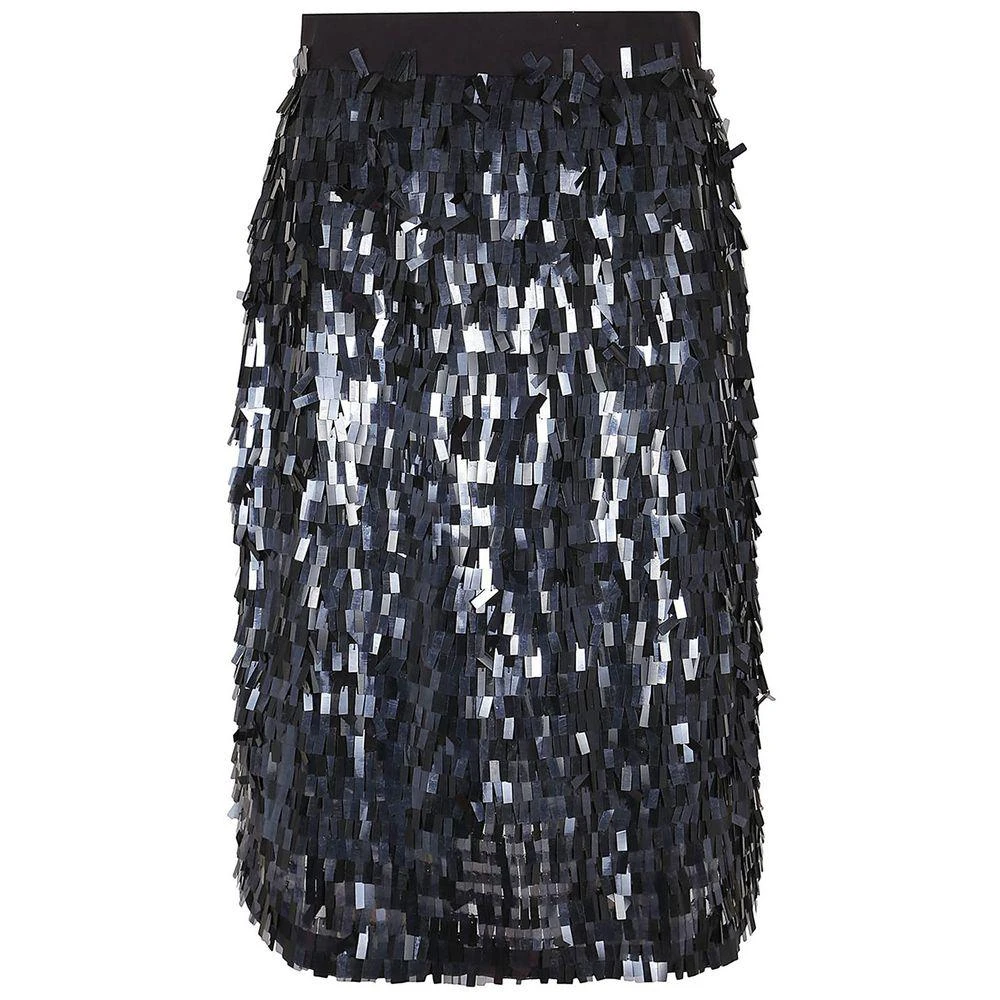 PINKO Black Polyester Skirt 1