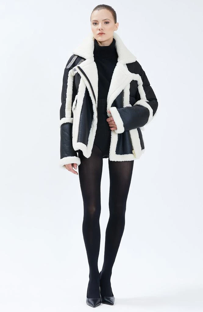 Nicole Benisti Womens Garnier Shearling Puffer Jacket 2