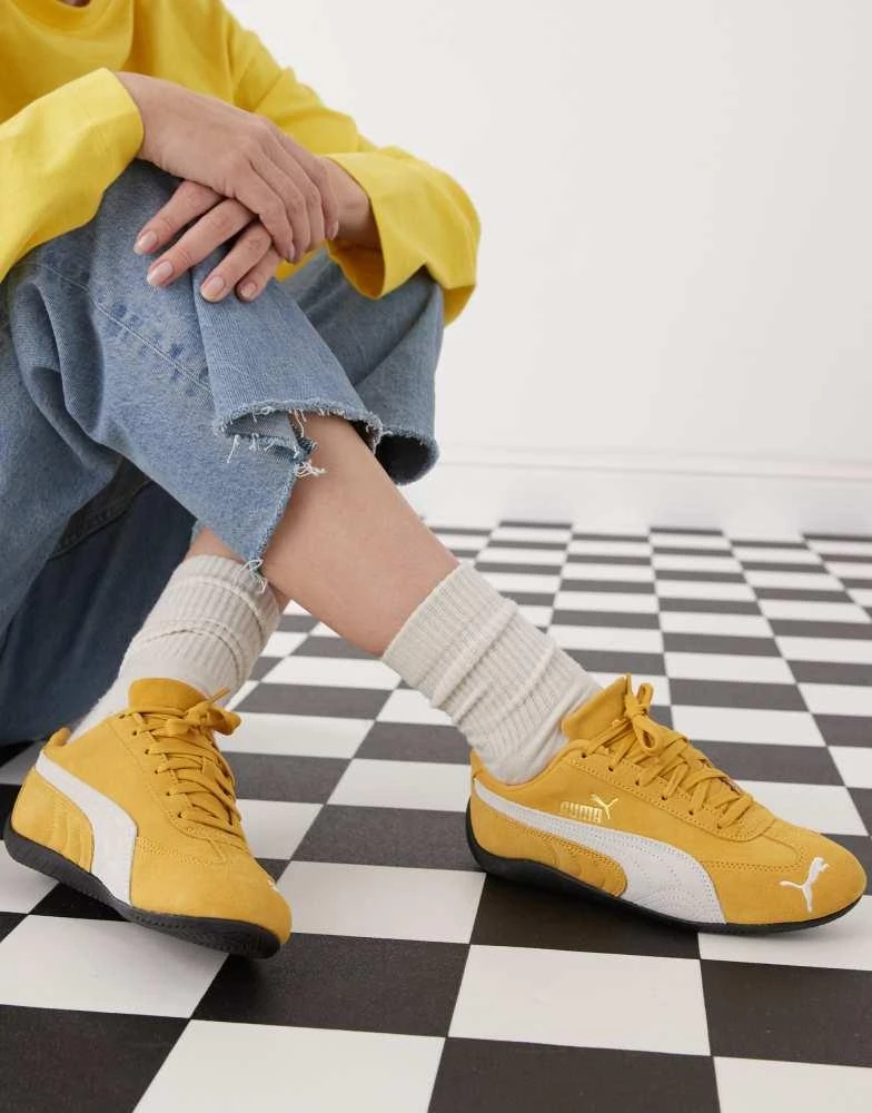 Puma Puma Speedcat OG trainers in yellow and white 1