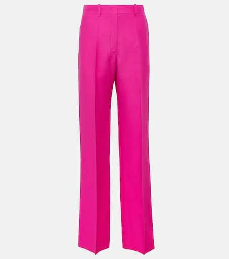 Valentino Crêpe Couture wool wide-leg pants 1