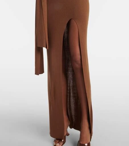 Aya Muse Hale one-shoulder silk-blend maxi dress 5