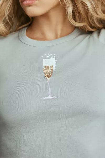 Kimchi Blue Kimchi Blue Party Icon Bubbly Graphic Baby Tee