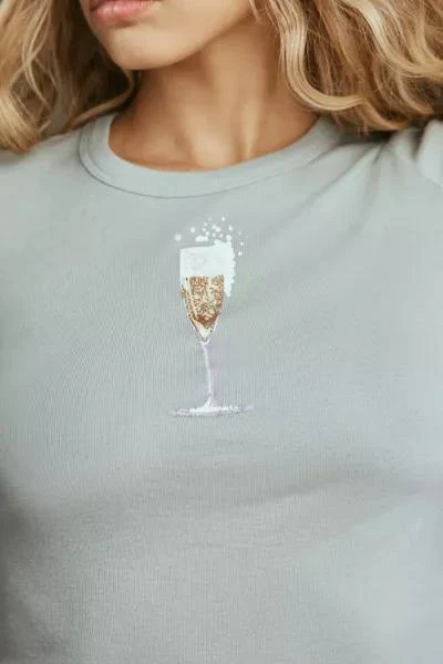 Kimchi Blue Kimchi Blue Party Icon Bubbly Graphic Baby Tee 1