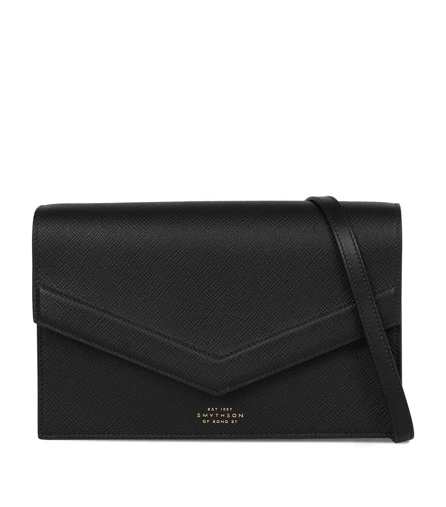 SMYTHSON Panama Leather Envelope Cross-Body Bag 1