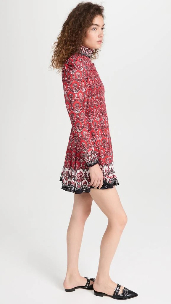 Alice + Olivia Elvira Smocked Bodice Mini Dress 3