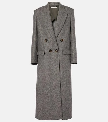 Stella McCartney Double-breasted wool and silk-blend coat 1