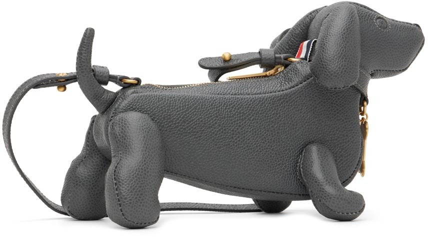Thom Browne Gray Mini Hector Bag - Shoulder Bags - Compare