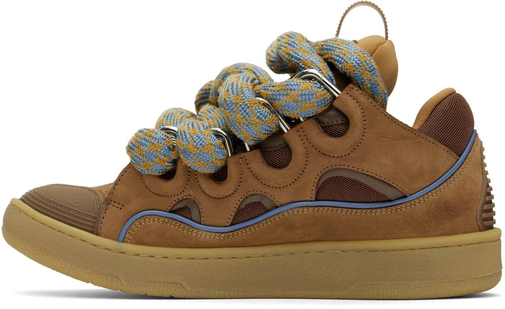 Lanvin Tan Curb Sneakers 3