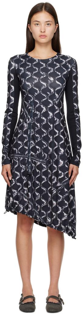 Black Cloud Halter Knit Minidress – On Sale Now with Up to