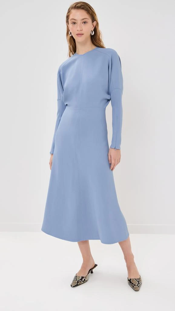 Victoria Beckham Long Sleeve Dolman Midi Dress 2