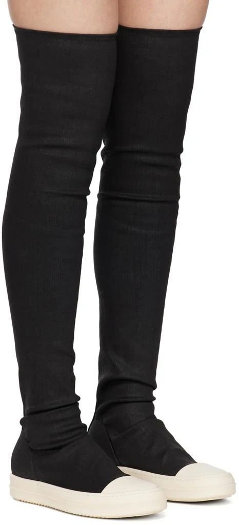 Rick Owens Black Porterville High Sock Sneakers 4