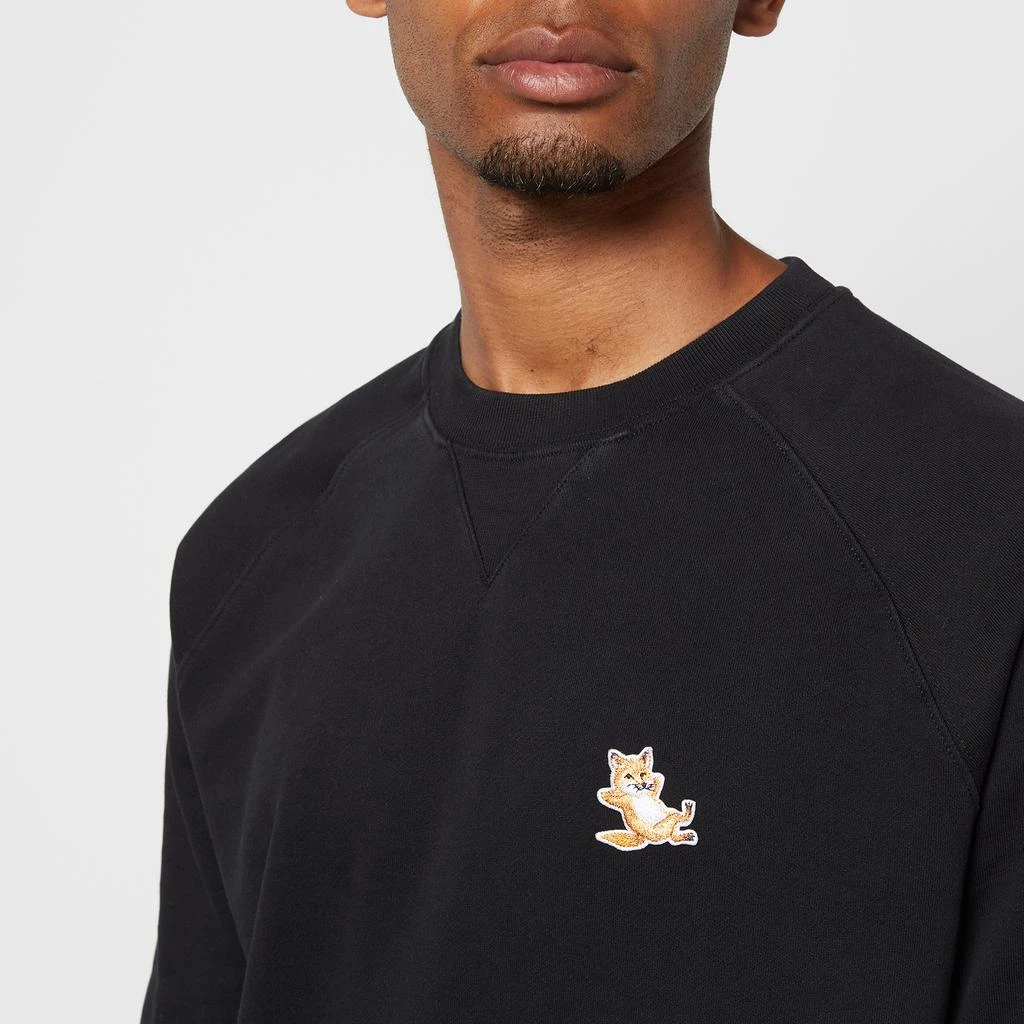 Maison Kitsune Unisex Chillax Fox Patch Classic Sweatshirt - Black 4