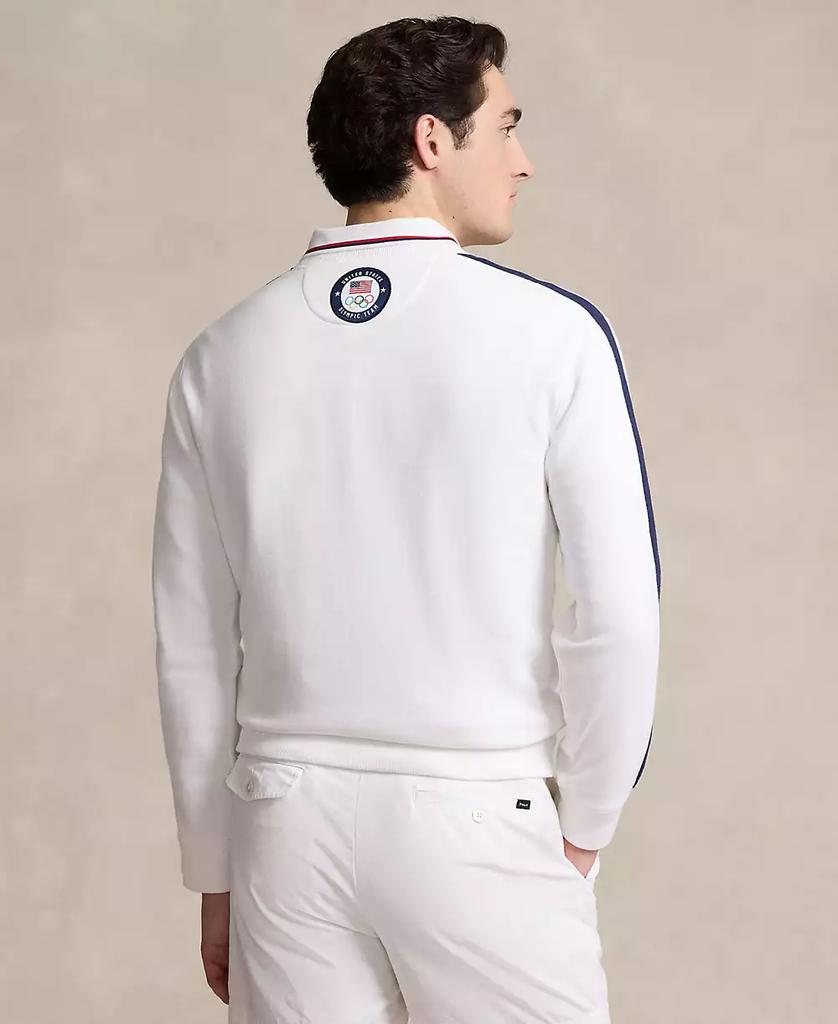 Logo Fleece Collared Sweatshirt