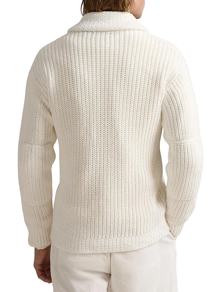 Ralph Lauren Linen-Cotton Shawl-Collar Cardigan 4