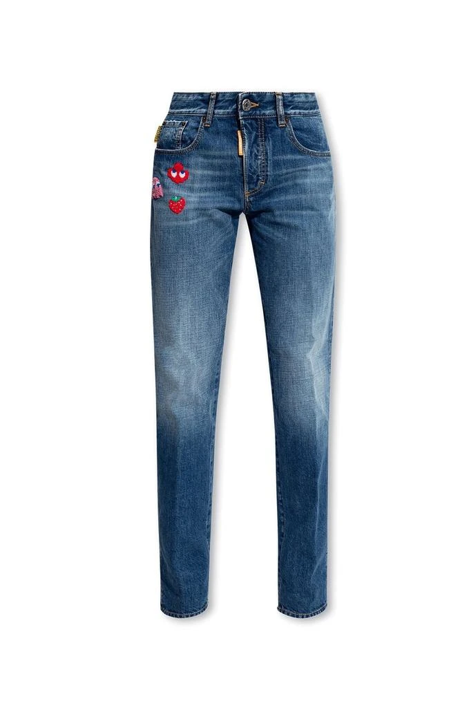 DSQUARED2 Dsquared2 X Pac Man Straight-Leg Mid-Rise Jeans 1