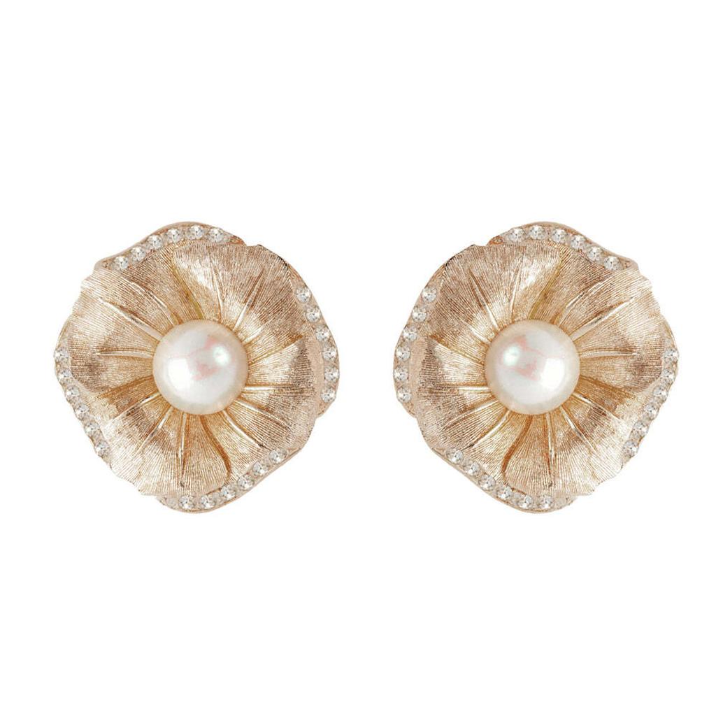 Susan Caplan Vintage 1980s rare vintage christian dior floral clip-on earrings