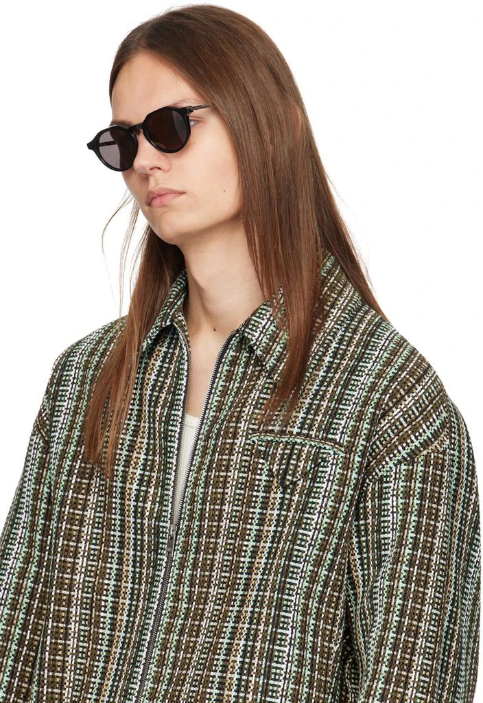 Bottega Veneta Black Logo Plaque Sunglasses 4