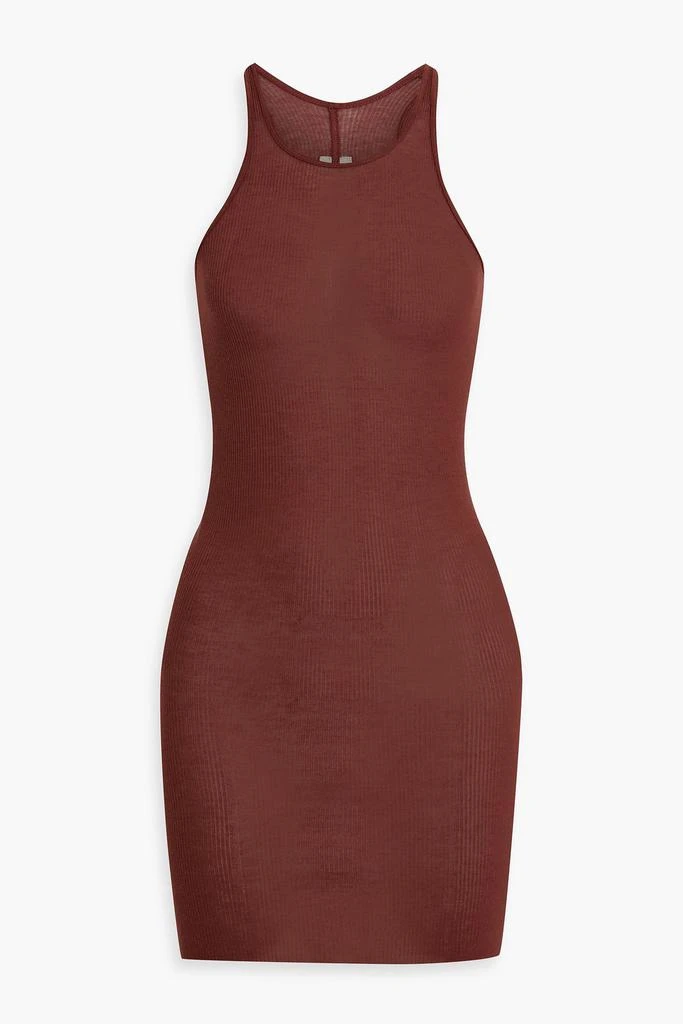 Rick Owens Henna ribbed jersey mini dress 1