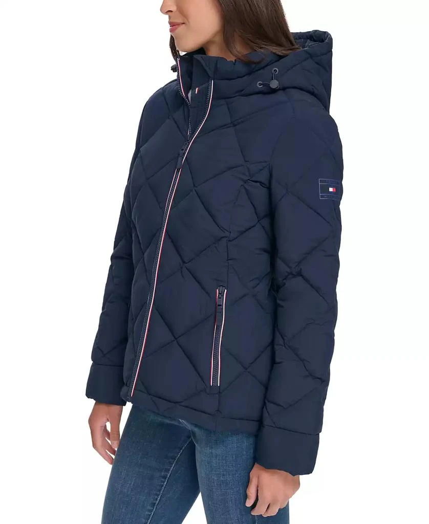 Tommy Hilfiger Women's Diamond Quilted Hooded Packable Puffer Coat, Created for Macy's 3
