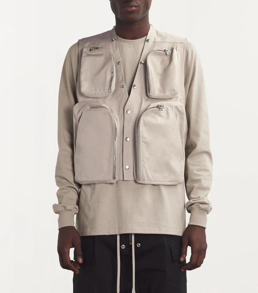 Rick Owens Cotton Cargo Gilet 3