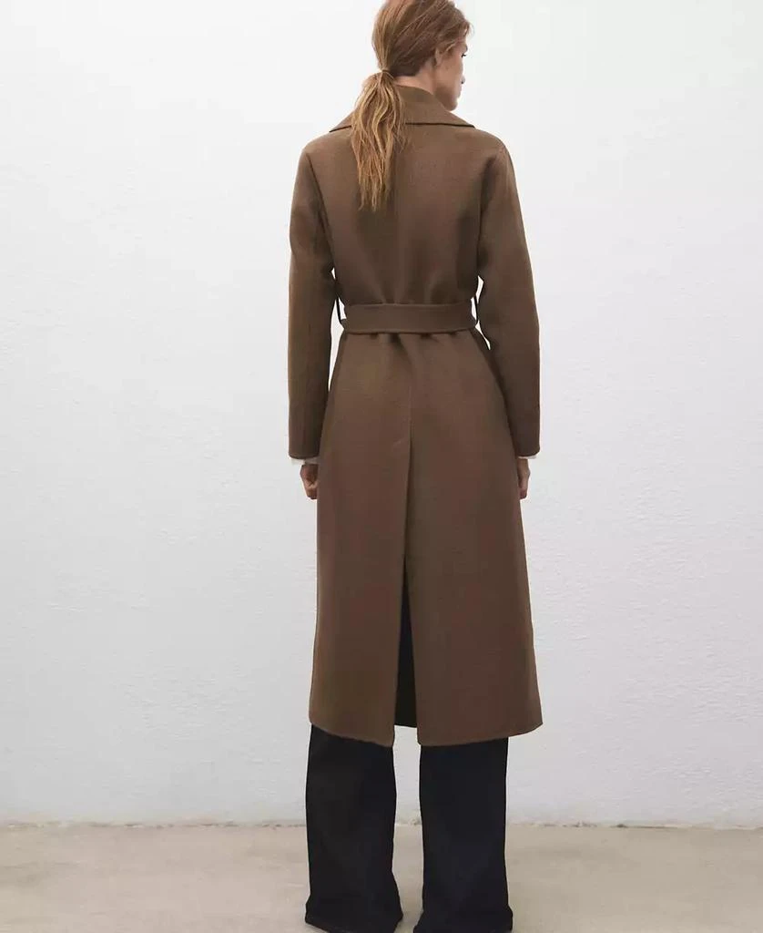 Mango Women
s Belted Handmade Wool Coat 8