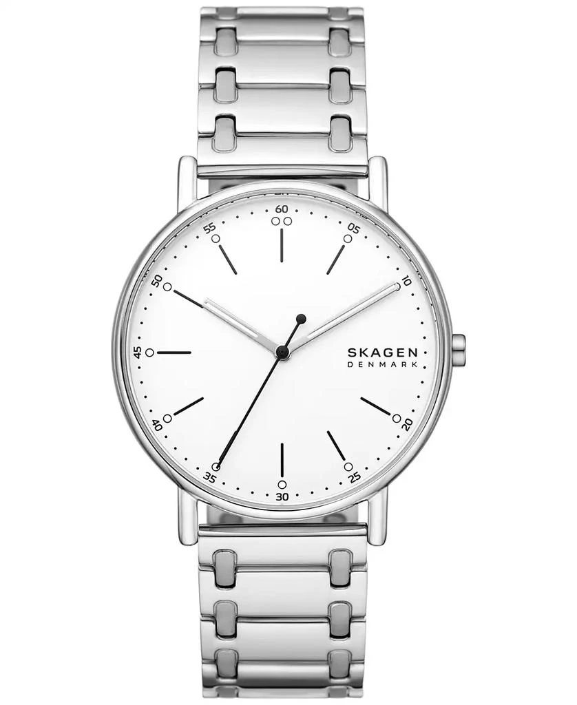 Skagen Men's Signatur Three Hand Silver-Tone Stainless Steel Watch 40mm 1