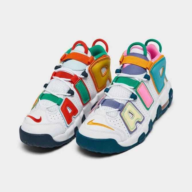 NIKE Big Kids' Nike Air More Uptempo Basketball Shoes 3