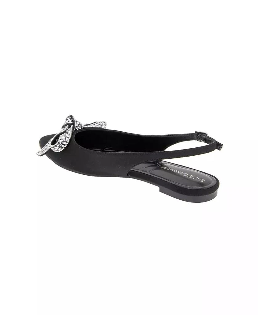 BCBG Women's Katly Pointed Toe Slingback Flats 6