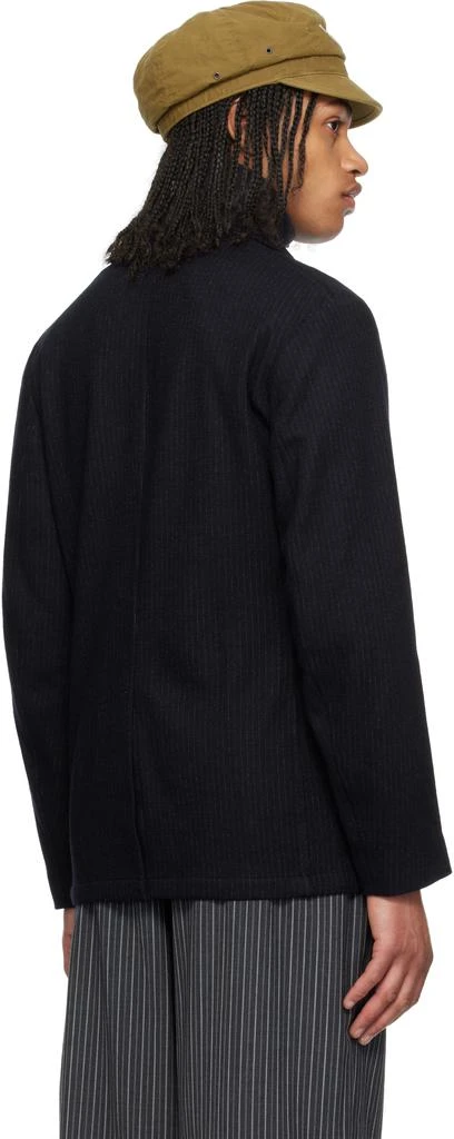 RRL Navy Unconstructed Jacquard-Knit Sport Blazer 3