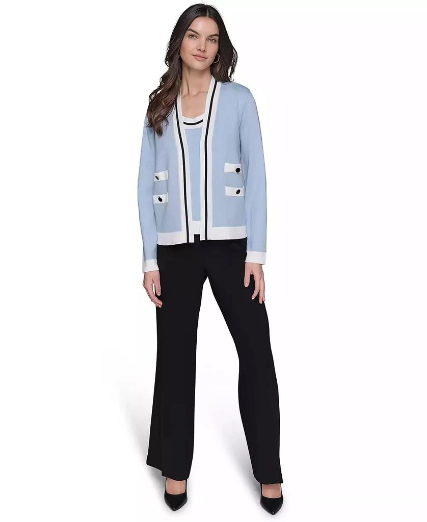 Karl Lagerfeld Paris Women
s Open-Front Cardigan 4
