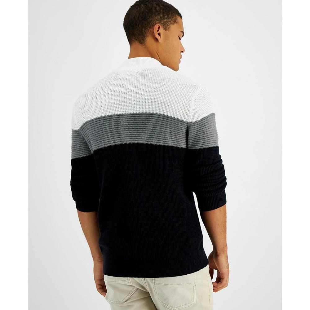 INC International Men's Cotton Colorblocked Full-Zip Sweater, Created for Macy's 2