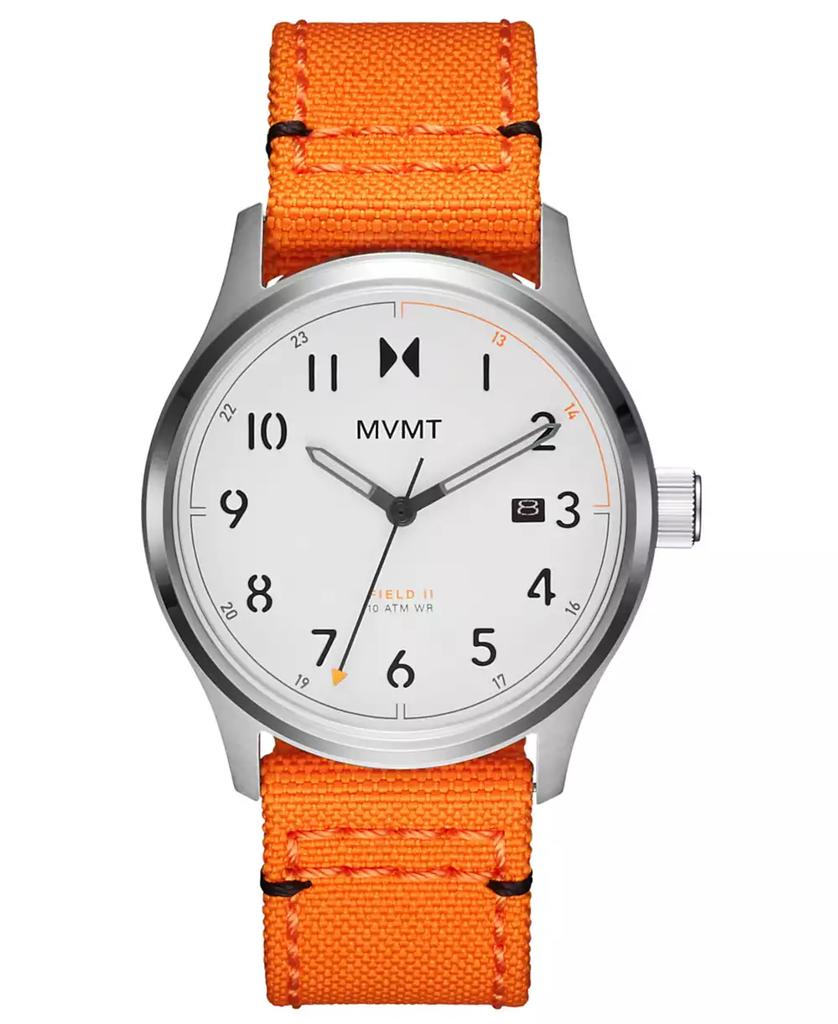 MVMT Field II Men's Orange Nylon Watch 41mm