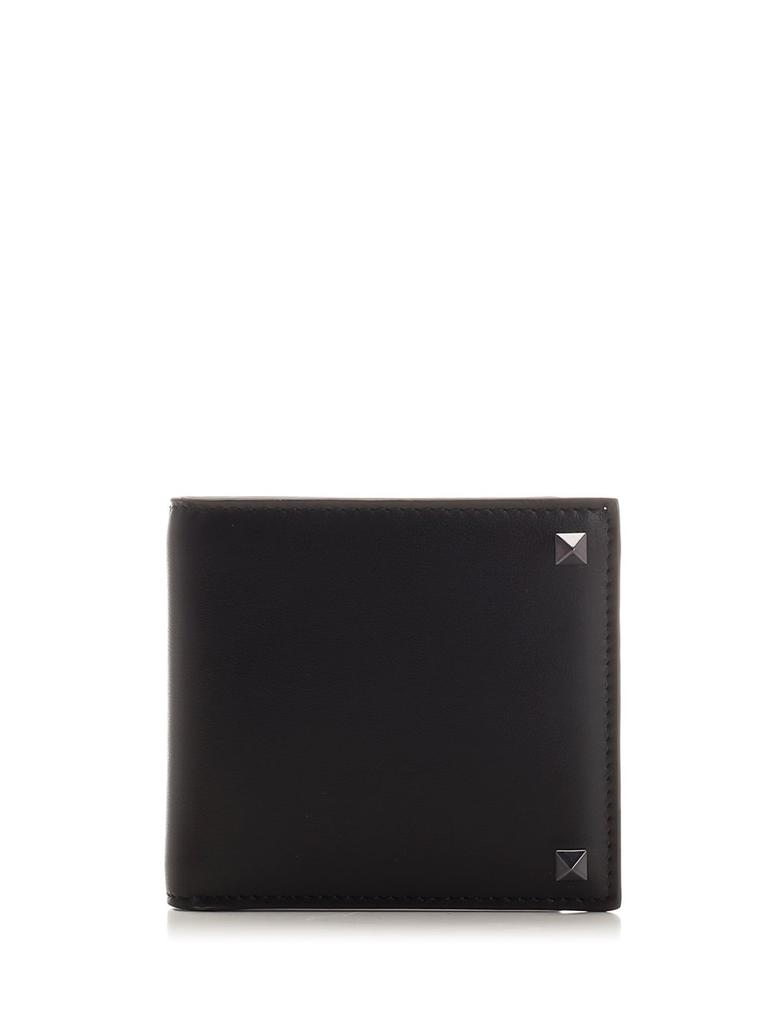 【VALENTINO GARAVANI】Black bi-fold Vlogo wallet with clip VALENTINO GARAVANI vlogo signature bi-fold Black Valentino