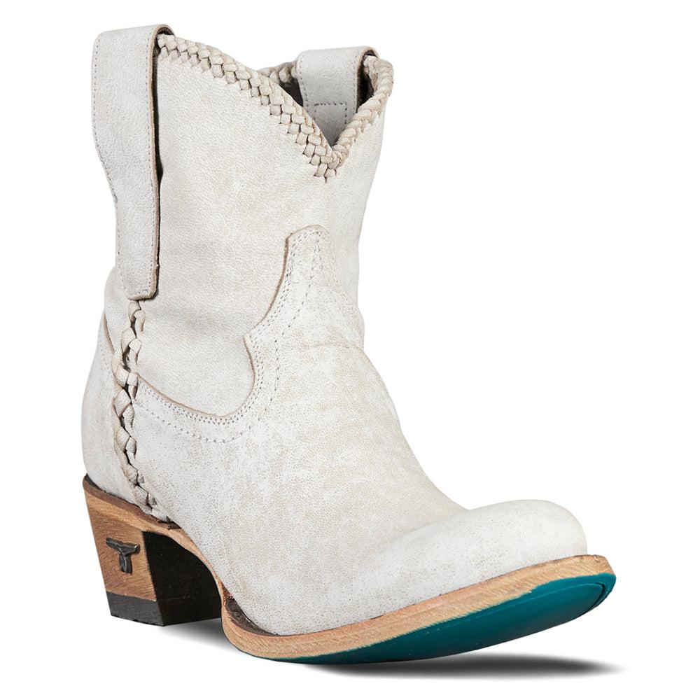 LANE Plain Jane Round Toe Pull On Cowboy Booties